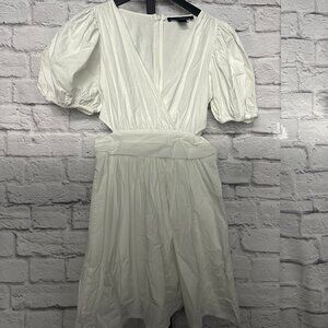 French Connection White Cutout Dress